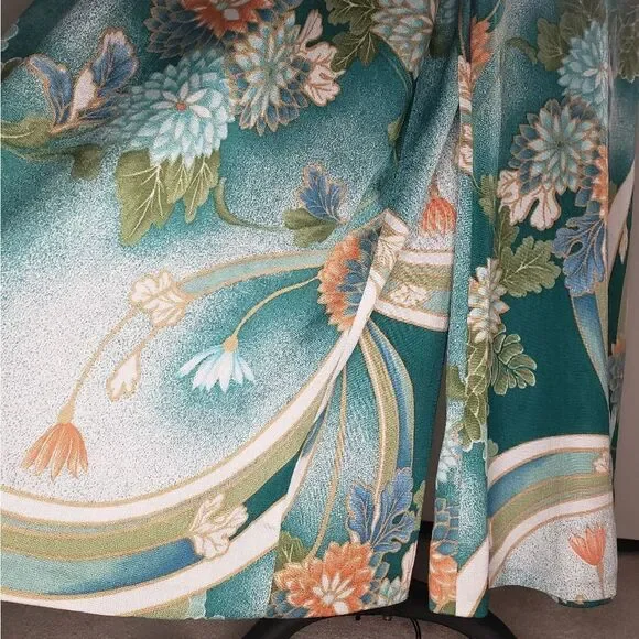 70s Hawaiian halter palazzo jumpsuit - Picture 4 of 10